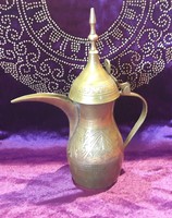 Copper oriental jug, spout