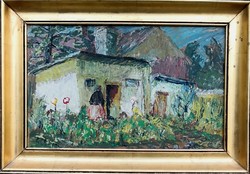 Szentiványi Lajos festőművész – A kertben című festménye – 192.