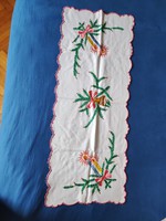 Hand embroidered Christmas tablecloth