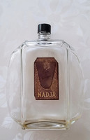 Régi nagy méretű parfümös üveg Nadja art deco jellegű kölnis