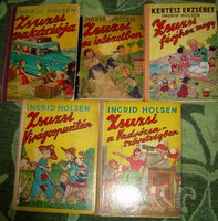 Ingrid Holsen - Kertész Erzsébet Zsuzsi sorozat 4 kötete Pályi Jenő rajzaival Nova