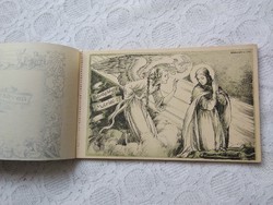 FOGLALT!! karácsonyi, vallási képeslapfüzet Márton Lajos festőművész/grafikus alkotásaival 10 db