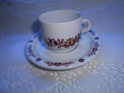Retro Alföldi  vastag porcelán csésze és  tányér