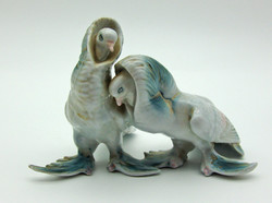 B650 Ritka kolozsvári porcelán madár pár