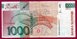 0018 --- Külföldi pénzek:  1993 Szlovénia 1000 tolar