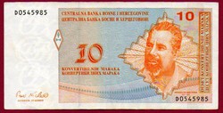 0001 --- Külföldi pénzek:  1998 Bosznia és Hercegovina 10 márka