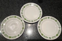 Alföldi 3 db zöld magyaros süteményes tányér