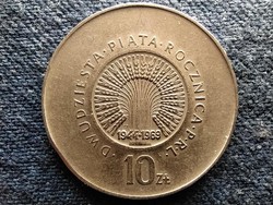 Lengyelország 25 éves a Népköztársaság 10 Zloty 1969 MW (id51512)