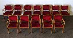 1E751 Mid century kárpitozott szék garnitúra 12 darab
