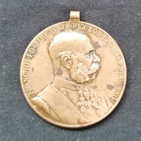 Ferenc József bronz kitüntetés SIGNUM MEMORIAE