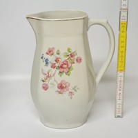 Drasche rózsaszín virágmintás porcelán vizeskancsó (1773)