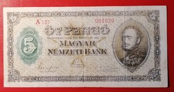 Öt pengő, 1926! Egyik legritkább pengő bankjegyünk.
