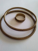 Régi réz karkötök +gyűrű
