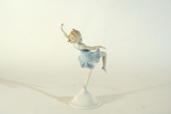 Metzler & Ortloff Balerina 20cm Porcelán Táncos Figura Kislány Nő