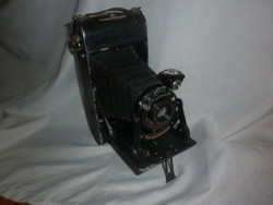 antik német voitlander harmonikás fényképezőgép