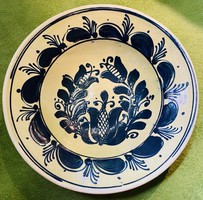 Marked Korond wall bowl plate decorative bowl with folk motif 20 cm Óbuda v posta