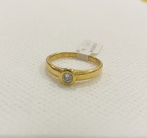 Új Brill Köves 18 Karátos Gyűrű !