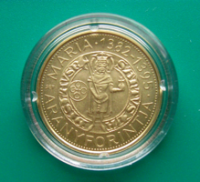 2014 – Mária aranyforintja 2000 Forint  BU emlékérme – Certivel​, kapszulában