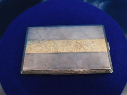 Silver cigarette box with gilded decoration 166 g