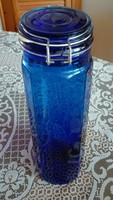 33x10 cm kék csatos uveg