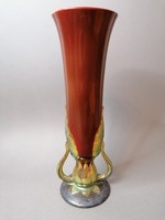 Zsolnay szecessziós eozin váza, ritka forma!