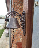 Gyönyörű Öntöttvas vas csengő kolomp  harang  nosztalgia falusi paraszti dekoráció  
