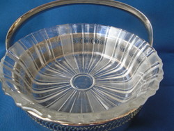 Server, Centerpiece, showy decorative piece. openwork patterned glass-inset radiant piece