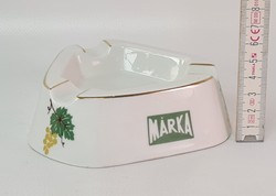 "Márka" Hollóházi porcelán reklám hamutál (1792)