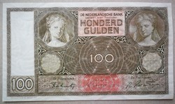 The Netherlands 100 gulden aunc 1942