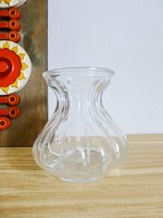 Retro,vintage üveg hagyma váza,gerezdes váza