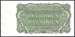 Csehszlovákia 5 korona 1961 UNC