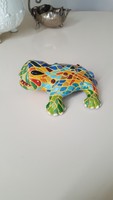 Art Montfalcon,Barcelona kézzel festett,mozaikos gyík figura