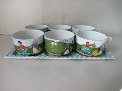 Antique, victoria-austria carlsbad porcelain tea set (hand-painted)