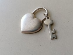 Ezüst szív és kulcs medál 925 (2db)