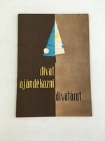 1962 "Divat ajándékozni divatárut" képes retro termékismertető újság, divat katalógus