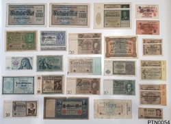 Német márka bankjegy lot, vegyes tartásban (59 db egyben)