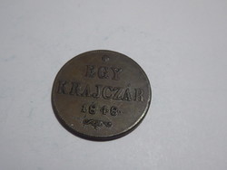 Szabadságharc - 1 krajcár 1848 bronz pénzérme