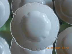 Zsolnay porcelán, fehér mély tányér