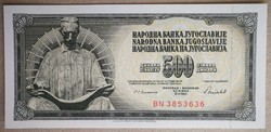 Jugoszlávia 500 dinár 1986 Unc