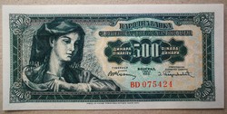 Jugoszlávia 500 dinár 1955 UNC