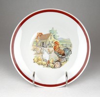 1F002 Kakasos Kahla porcelán tányér 19.5 cm