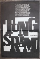 Tungsram plakát, 1968, eredeti, alkotó: So-Ky (Sós László és Kemény Éva)