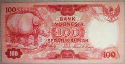 Indonézia 100 rupiah 1977 UNC