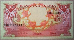 Indonézia 10 rupiah 1959 UNC
