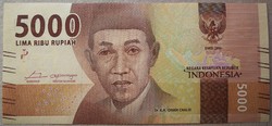 Indonézia 5000 rupiah 2016 Unc