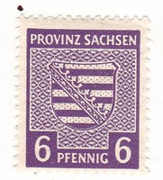 Németország Szászország szovjet megszállása forgalmi bélyeg 1945
