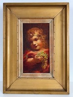 Teljes hagyaték aukción! Veress Zoltán (1868-1935) olaj,karton festmény Gyönyörű 1 Ft-ról!