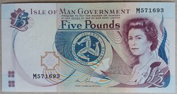 Man-sziget 5 pound 2015 Unc