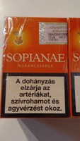 Gyűjteménybe! Egy árváltozás története ! 1-1 doboz Sophianae  Narancssárga bontatlan cigaretta 2010-