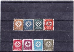 Német birodalom kormányzati szolgálati bélyegek 1942